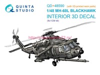 QD+48590   3D Декаль интерьера кабины MH-60L Blackhawk (ICM) (с 3D-печатными деталями) (thumb89488)